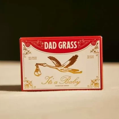 It’s A Baby Celebratory Smokes 5 Pack Dad Grass