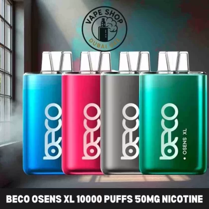 BECO Osens XL 10000 Puffs 50mg Nicotine Rechargeable Disposable Vape - Cool Mint, Lush Ice (7DE202)