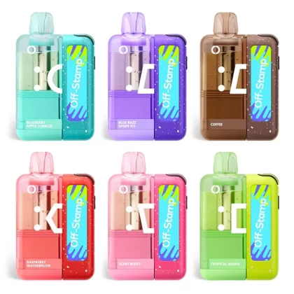 Off-Stamp X Cube Crystal Cube 35K Disposable Vape - Crystal Cube Pod: Transparent design for e-juice visibility.; E-Juice: 17ml pre-filled (50mg nicotine strength, 5% concentration).; 1100mA