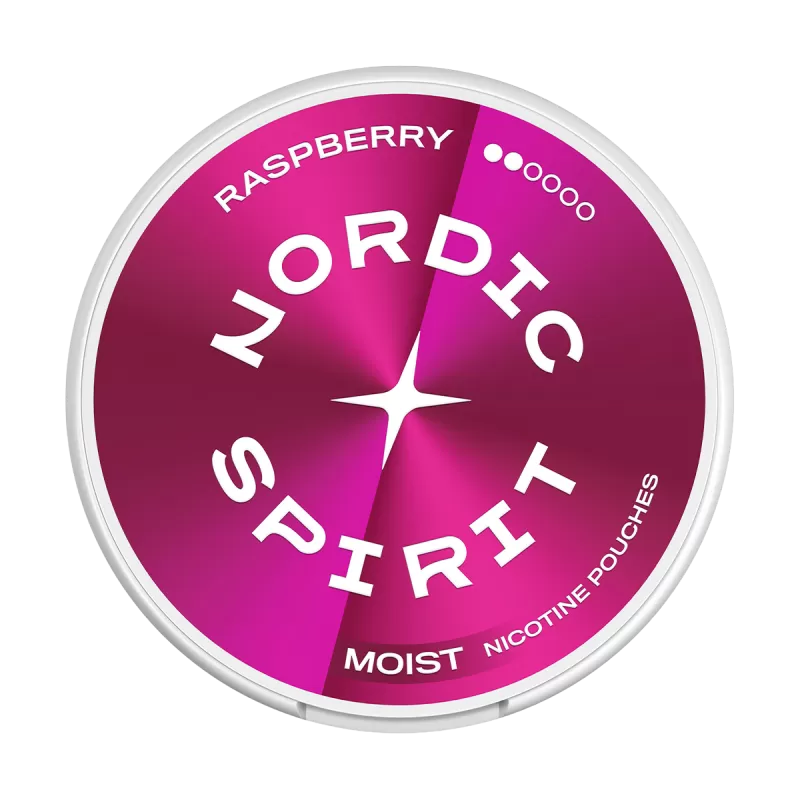 Raspberry Nordic Spirit Nicotine Pouches - 9mg - Vape Product (372A99)