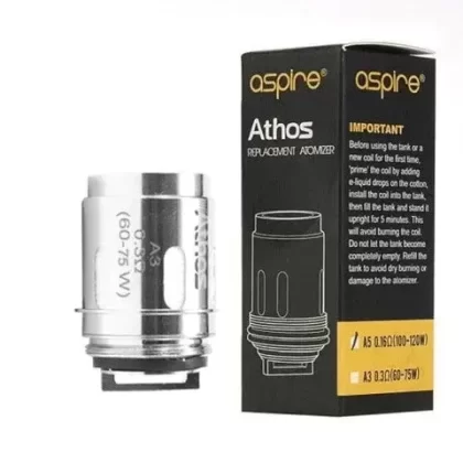 Aspire Athos Replacement Coil - Resistance#A3 - 0.3 Ohm>A5 - 0.16 Ohm