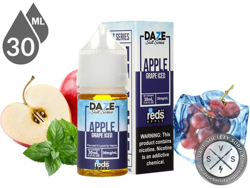 Grape Iced Reds Apple 7 Daze Salt 30ml