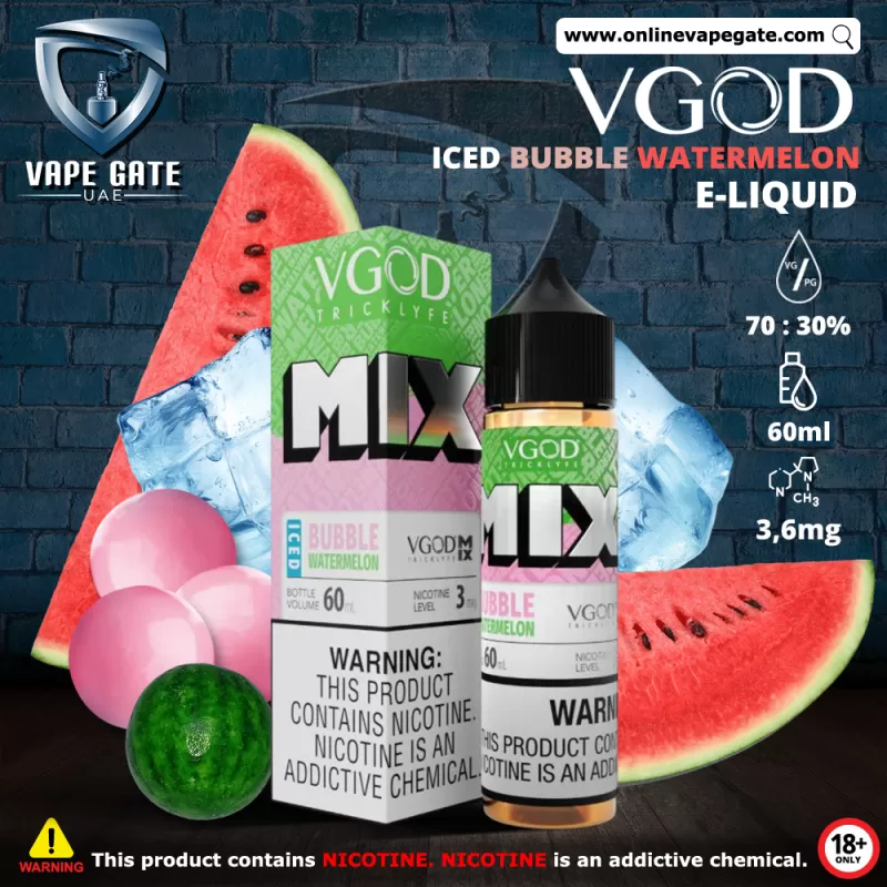 VGOD Iced Bubble Watermelon - 60ml - 3 mg