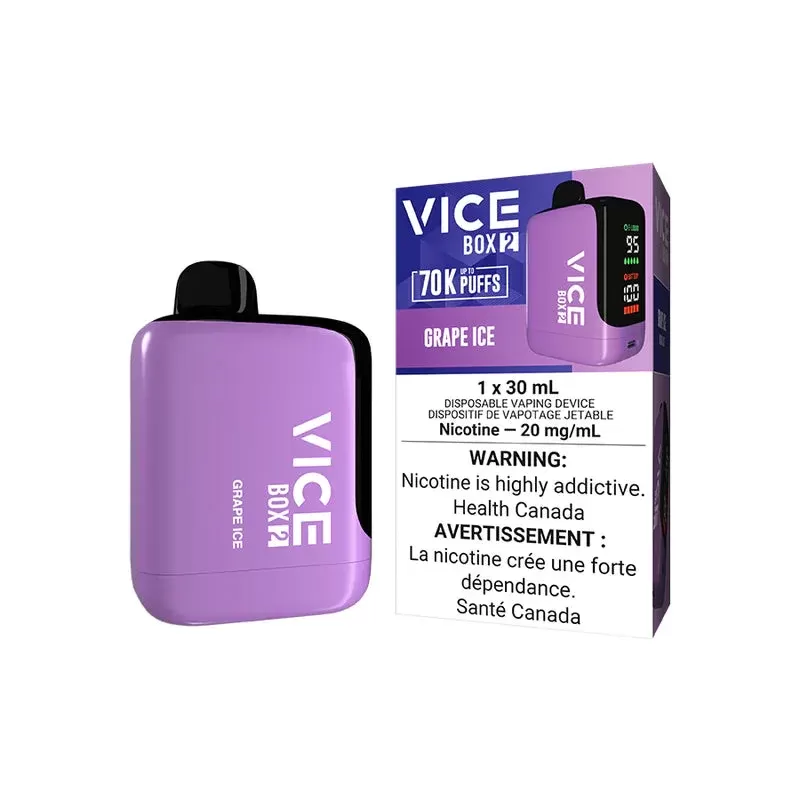 Vice Box 2 Disposable Vape – 70K Puffs – Grape Ice