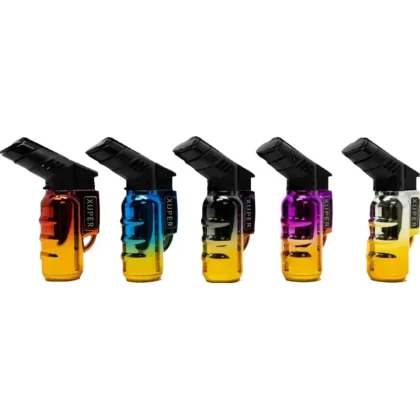 Xuper Two Tone Mini Torch – 3in - Design#Two Tone>Neon>Metallic>Solid