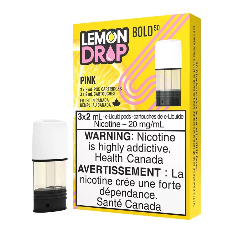 STLTH E-Liquid Pod Pack - Lemon Drop Pink - 20mg/ml - Image 2