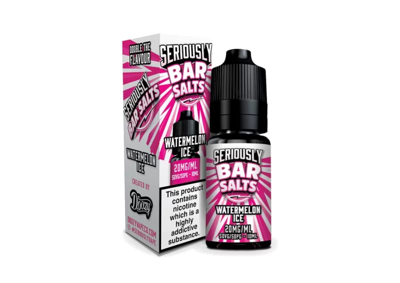 Watermelon Ice Seriously Salty – Doozy Nic Salts e Liquid 10ml – TPD - Vapestorm Co