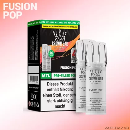 Al Fakher Pods Crown Bar 600 – MTL 20mg – Fusion Pop