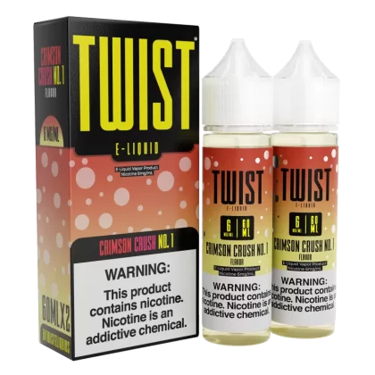 TWIST E-Liquid - Crimson Crush No.1 - 120ML E-Liquid (Twin 60ML Pack) - 0MG