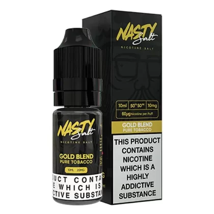 Nasty Salt Gold Blend Nic Salt Vape Juice - Strength#10mg>20mg (5D0A7D)