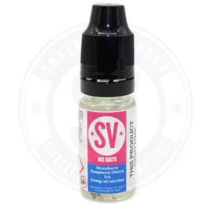 Strawberry Raspberry Cherry Ice Nic Salts E-Liquid 10ml by Superior Vapour