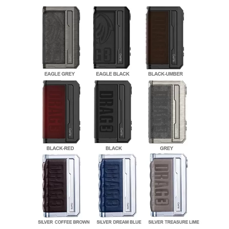 VOOPOO DRAG 3 TC Box MOD 177W - Black - Image 2