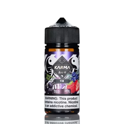 Karma E-Liquid by Sugoi – Yin – Strawberry Blueberry Smoothy – 100mL - Vapejuice