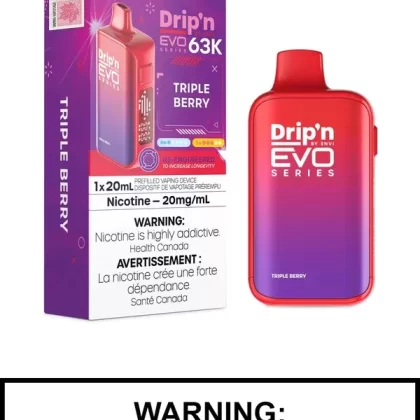 Triple Berry Drip’n Evo 63K Disposable Vape