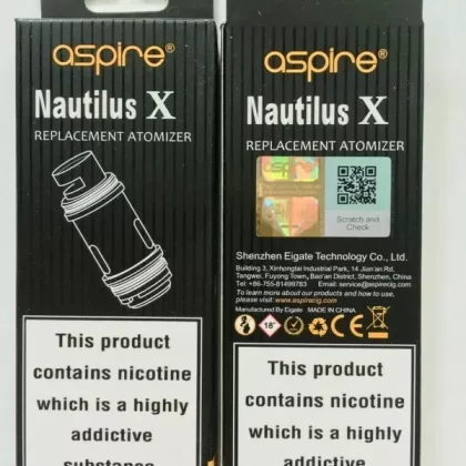 Aspire Nautilus X 1.5Ohm & 1.8Ohm Replacement Coils Head Pack of 5x