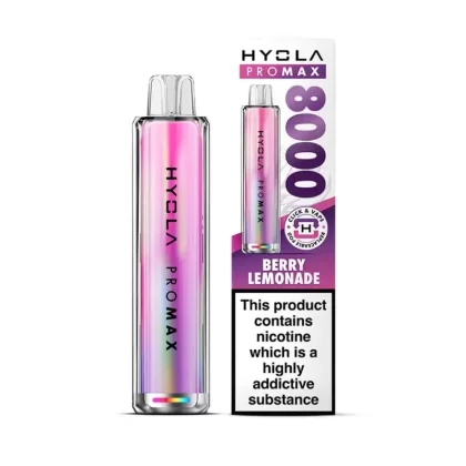 Hyola Pro Max 8000 Prefilled Pod Kit Berry Lemonade - Nicotine Strength#20mg (A3EC24) (A3EC24)