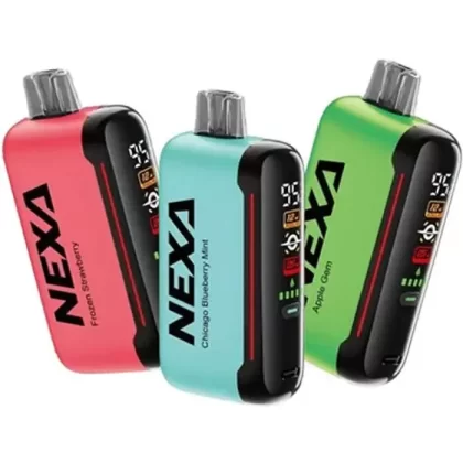 NEXA N20000 Vape - Pack Count#Single Pack~Flavor#Blue Razz>Chicago Blueberry Mint>Gold Kiwi~Nicotine#50MG