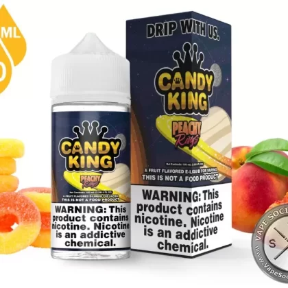 Peachy Rings Candy King 100ml - Vape Product, Vape Product