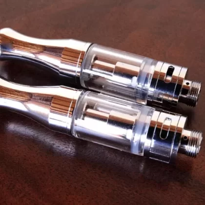 Vari-Flow 510 Vape Cartridges - Silver; Vape Product, Vape Product; Wide/Flat, Wide/Round