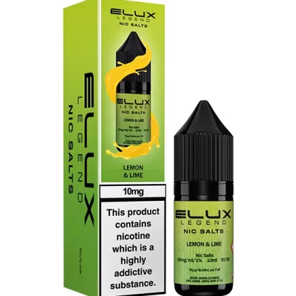 Lemon & Lime Nic Salt E-Liquid - Elux Legend - 10mg - PG 50%