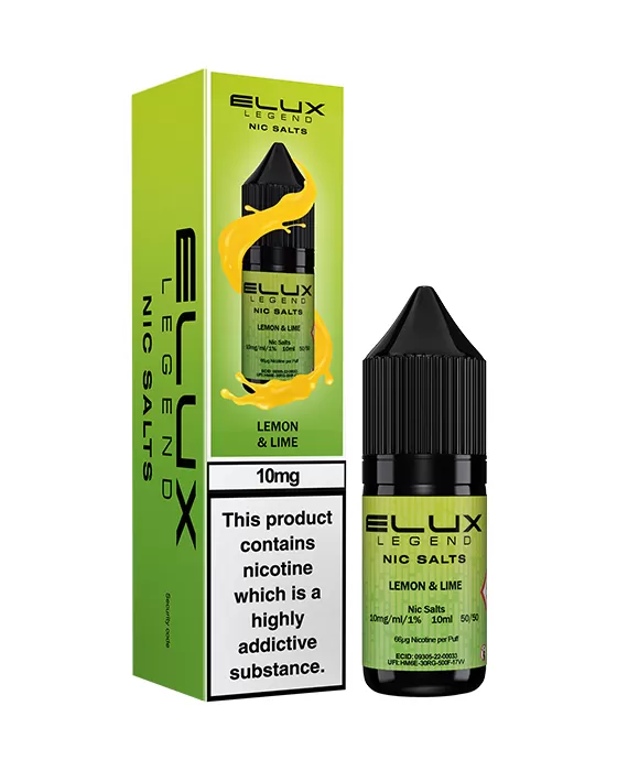 Lemon & Lime Nic Salt E-Liquid - Elux Legend - 10mg - PG 50%