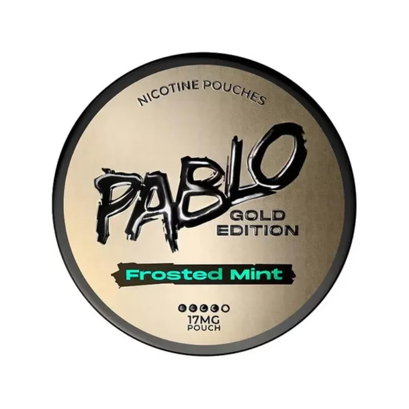 Frosted Mint Gold Edition Nicotine Pouches By Pablo - Ejuicewarehouse