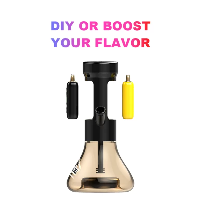 Cloud X Hybrid Hookah by FZZYBAR - Bugundy Red - Image 2