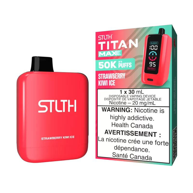STLTH TITAN MAX - Strawberry Kiwi Ice - 20 mg/mL (wholeseller) - Excise ON, 20 mg/mL (wholeseller) - Excise FED (7B1AD6)