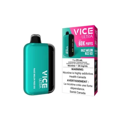 Vice Ultra 60K Disposable Vape – Razz Melon Rizz Ice - Eliquidsupply