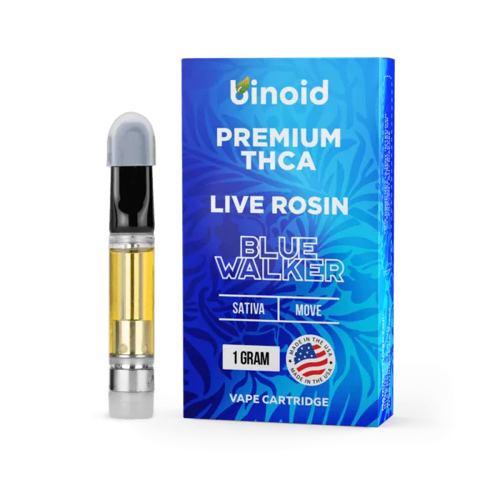 Buy Binoid THCA Vape Cartridge – 1G – Live Rosin – Blue Walker | Rokin - Ejuicewarehouse