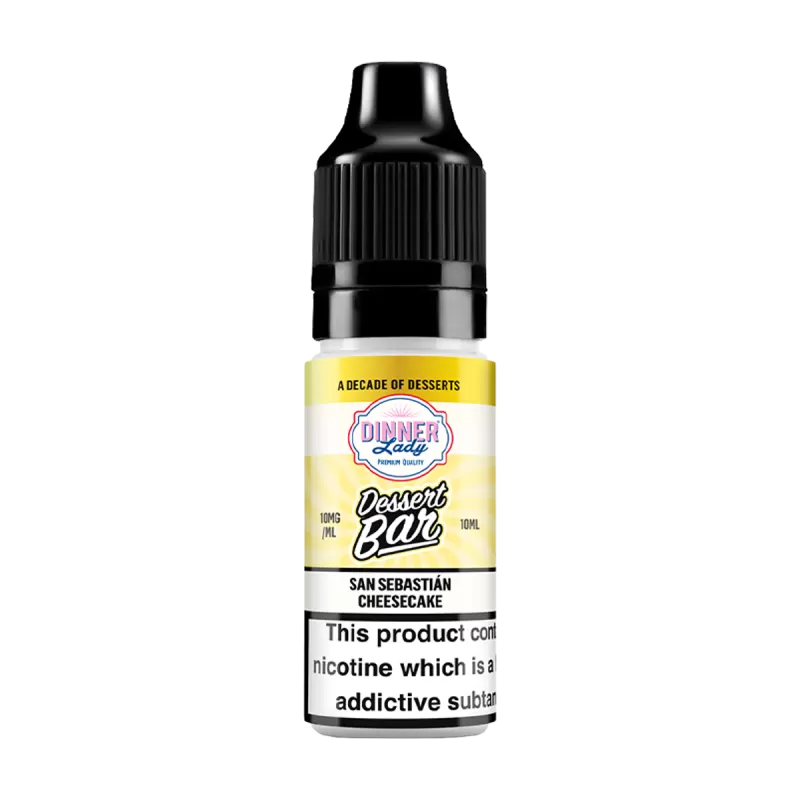 San Sabastian Cheesecake Nic Salt by Dinner Lady Dessert Bar Range - 10mg - Vape Product (0CFDB0)