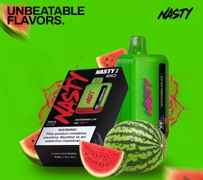 Nasty Bar Rechargeable Disposable Vape (8500 Puffs) - 20 mg / Strawberry Mango - Image 2