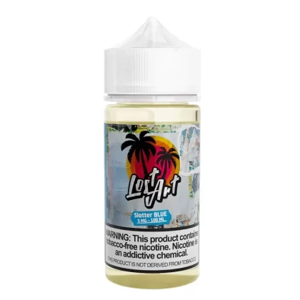 Sale $9.99 – Zoom the image with the mouse Lost Art Slotter Blue TF 100ml Vape Juice