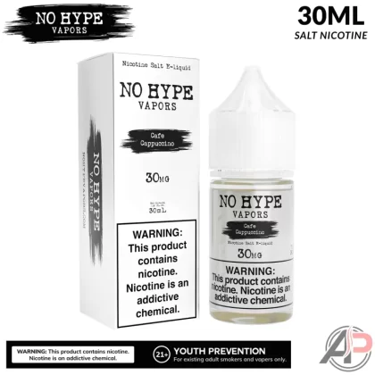 No Hype Vapors Cafe Cappuccino Salt Nicotine 30mL