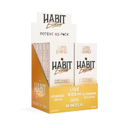 THCA Live Rosin Rechargeable Disposable Vape – Mimosa 2g (Sativa) – 10 Pack