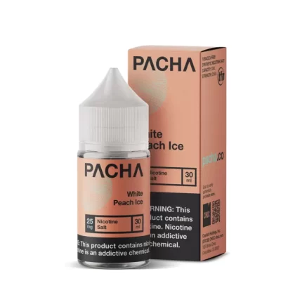 Pacha Salt White Peach Ice eJuice - Vape Product; Vape Product, Vape Product