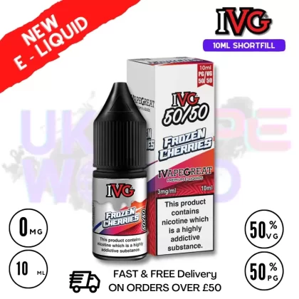 IVG 50/50 Frozen Cherries 10ml E Liquid – ONLY £1.99