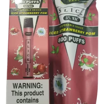 Bud Vape Slick – 800 puffs – Iced Strawberry Pomegranate [CLEARANCE]