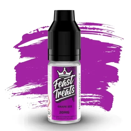 GRAPE ICE NICOTINE BAR SALTS E LIQUID BY FEAST TREATS
