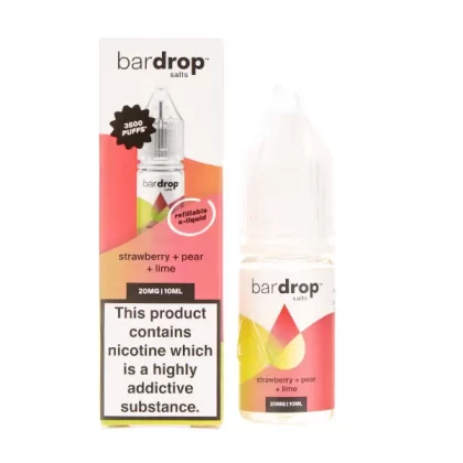 Strawberry Pear Lime Nic Salt E-liquid by Bar Drop - 5mg