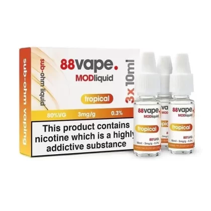 88vape Tropical Fruits MOD E Liquid (3 x 10ml)