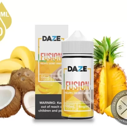 Pineapple Coconut Banana 7 Daze Fusion 100ml - Vape Product, Vape Product