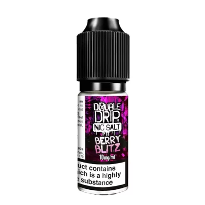 Double Drip Berry Blitz Nic Salt Vape Juice - 10 Pack - Strength 20mg