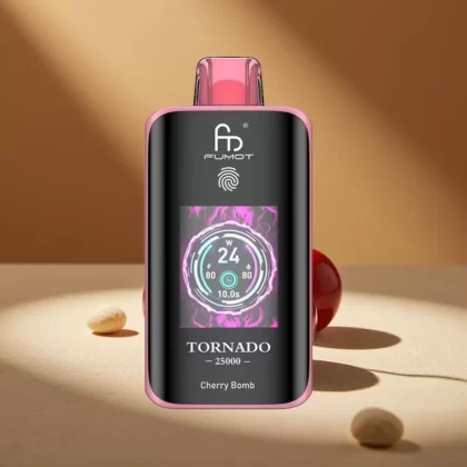 Fumot Tornado 25000 Puffs HD Screen 20ml Cherry Bomb