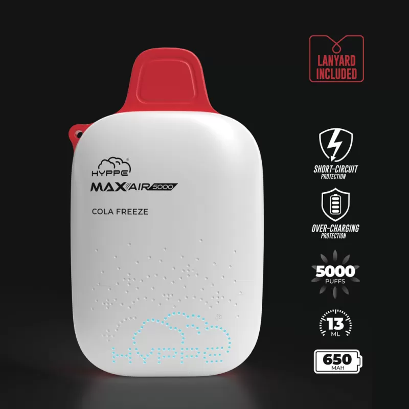 Max Air Disposable | 5000 Puffs | 13mL | 50mg *** - Black Sakura 50mg - Image 2