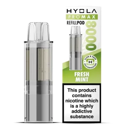 Hyola Pro Max 8000 Prefilled Pod Fresh Mint - Ecigpremium
