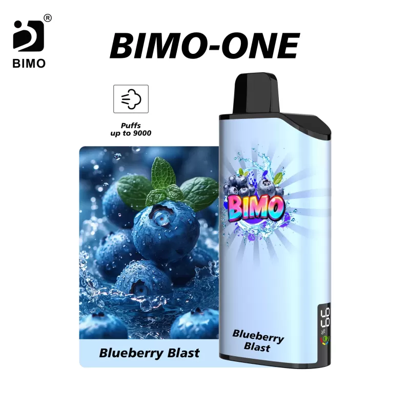 BIMO ONE 9000 Puffs – Blueberry Blast - Ozvapeone (7AB5FB)