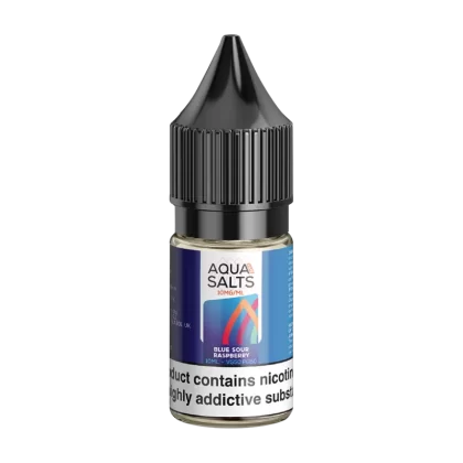 Blue Sour Raspberry Nic Salt by Aqua Salts 10ml - 10mg - Vape Product (E34B3F)