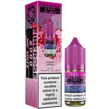 Cherry Sours Nic Salt E-Liquid Firerose 5000 by ELUX (10ml) - 10mg