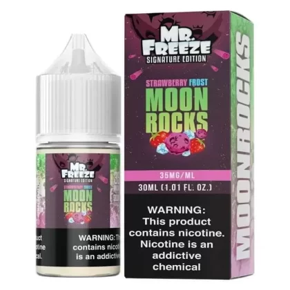 Moon Rocks Strawberry Frost Nicotine Salt by Mr. Freeze - Size#30ml~Nicotine#35MG>50MG